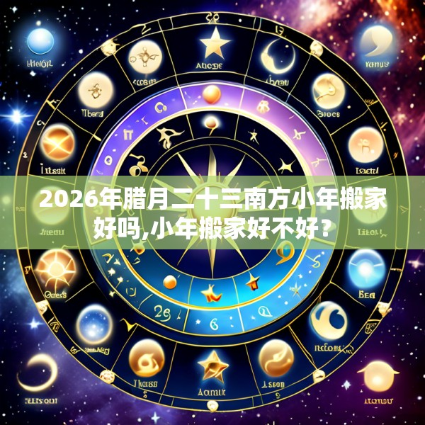 2026年腊月二十三南方小年搬家好吗,小年搬家好不好？