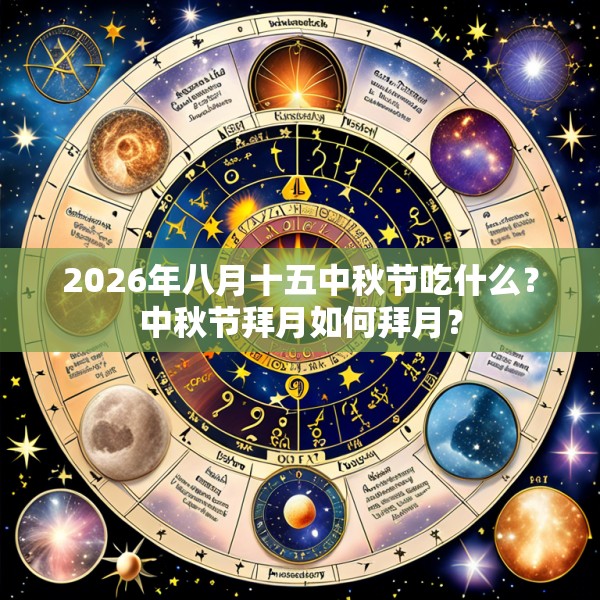 2026年八月十五中秋节吃什么?中秋节拜月如何拜月?