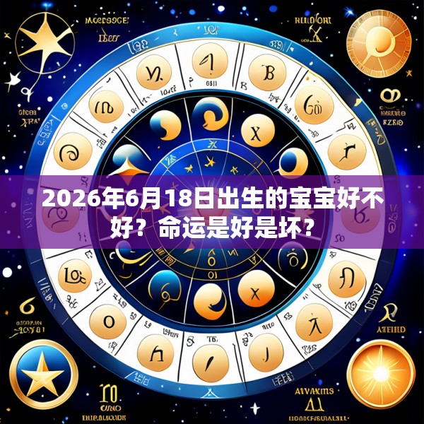 2026年6月18日出生的宝宝好不好？命运是好是坏？
