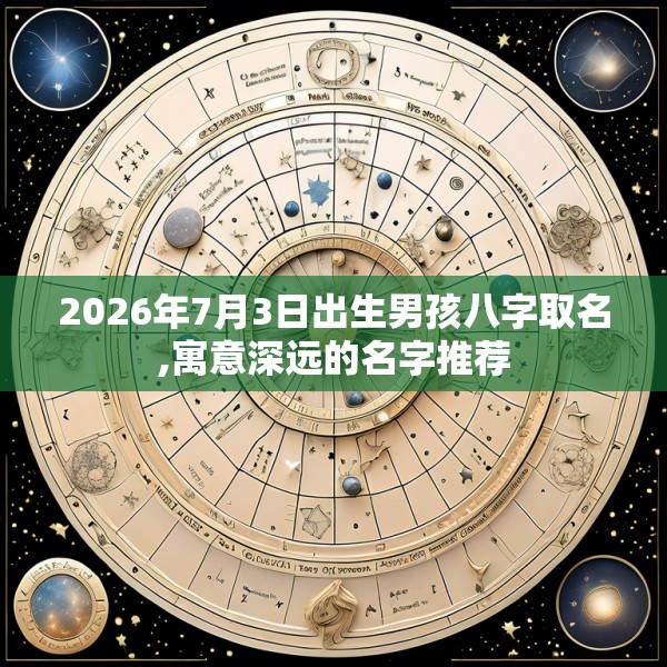 2026年7月3日出生男孩八字取名,寓意深远的名字推荐