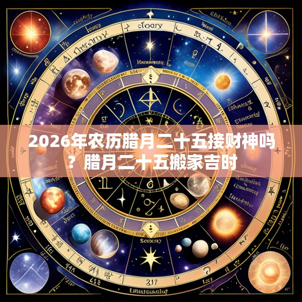 2026年农历腊月二十五接财神吗?腊月二十五搬家吉时