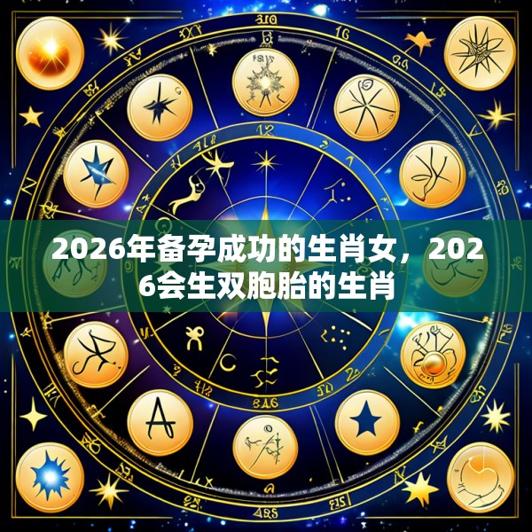 2026年备孕成功的生肖女，2026会生双胞胎的生肖