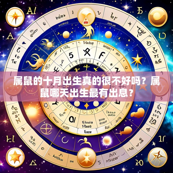 属鼠的十月出生真的很不好吗？属鼠哪天出生最有出息？