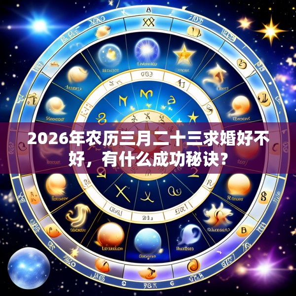 2026年农历三月二十三求婚好不好，有什么成功秘诀？