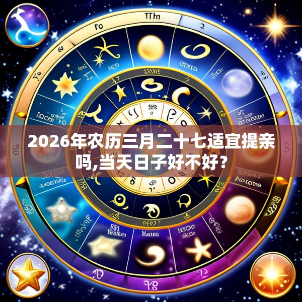 2026年农历三月二十七适宜提亲吗,当天日子好不好？