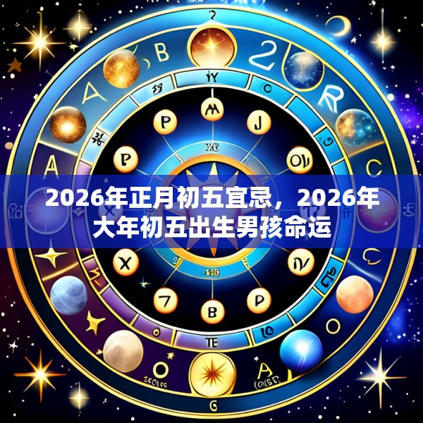 2026年正月初五宜忌，2026年大年初五出生男孩命运