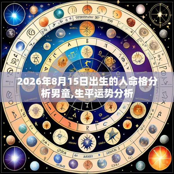 2026年8月15日出生的人命格分析男童,生平运势分析