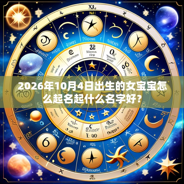 2026年10月4日出生的女宝宝怎么起名起什么名字好?