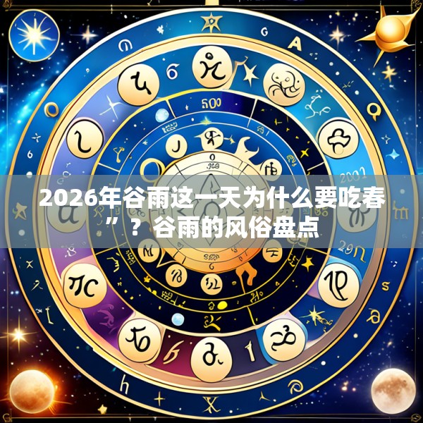 2026年谷雨这一天为什么要吃春”?谷雨的风俗盘点