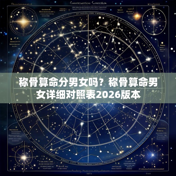 称骨算命分男女吗？称骨算命男女详细对照表2026版本