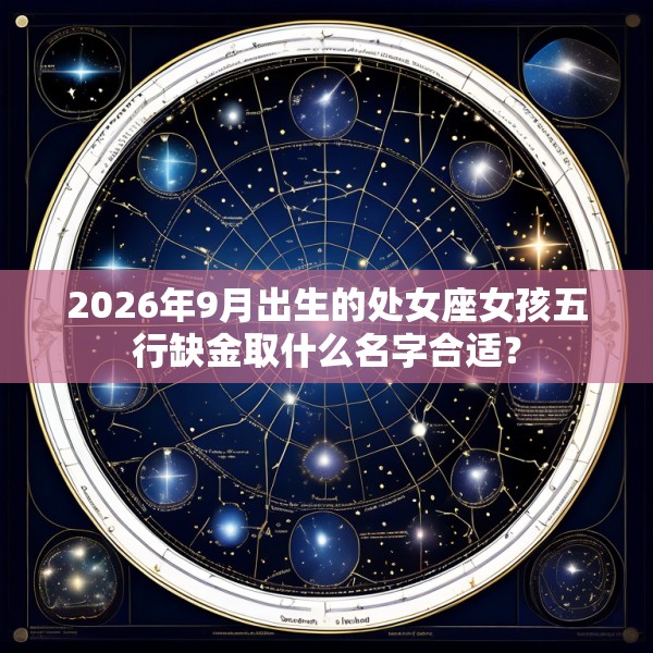 2026年9月出生的处女座女孩五行缺金取什么名字合适?