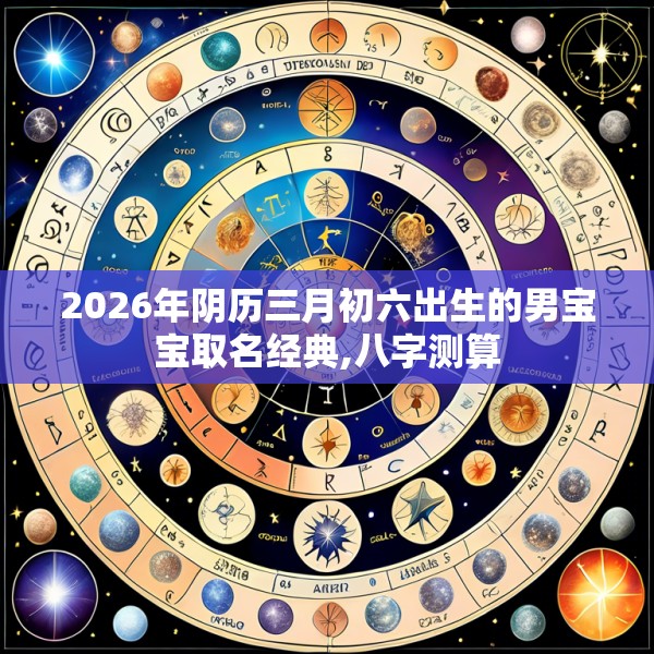 2026年阴历三月初六出生的男宝宝取名经典,八字测算