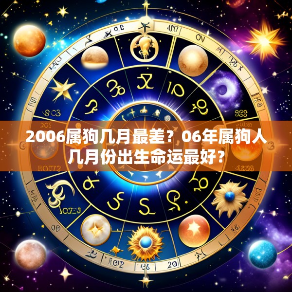2006属狗几月最差?06年属狗人几月份出生命运最好?