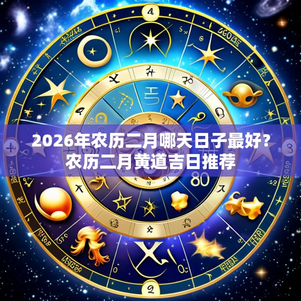 2026年农历二月哪天日子最好?农历二月黄道吉日推荐