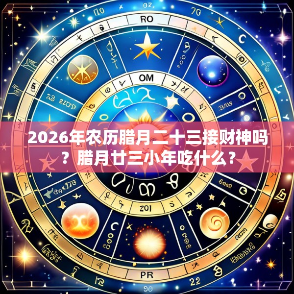 2026年农历腊月二十三接财神吗？腊月廿三小年吃什么？