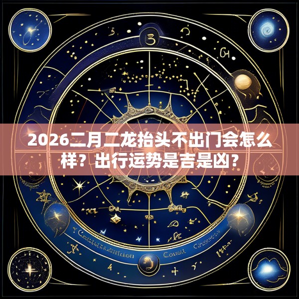 2026二月二龙抬头不出门会怎么样？出行运势是吉是凶？