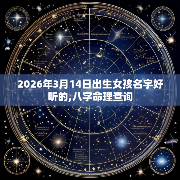 2026年3月14日出生女孩名字好听的,八字命理查询