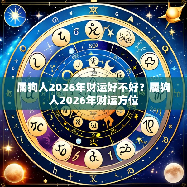 属狗人2026年财运好不好？属狗人2026年财运方位