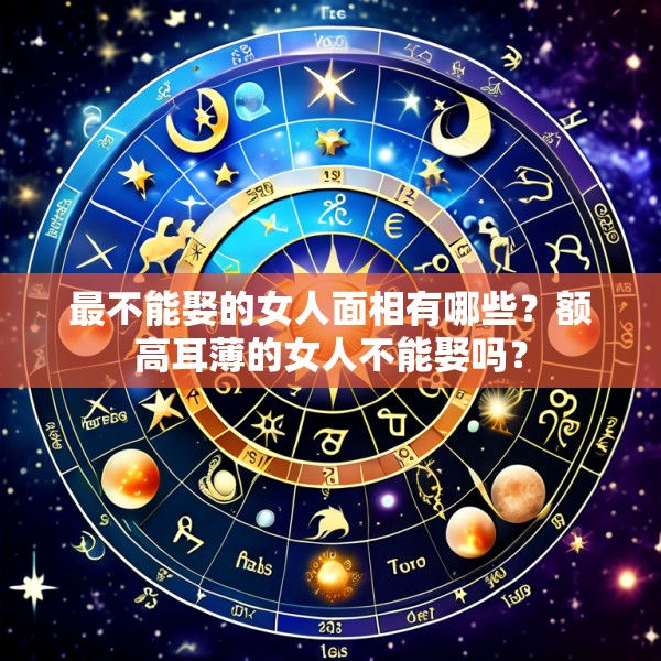 最不能娶的女人面相有哪些？额高耳薄的女人不能娶吗？