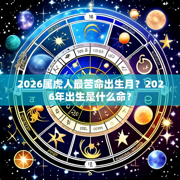 2026属虎人最苦命出生月？2026年出生是什么命？