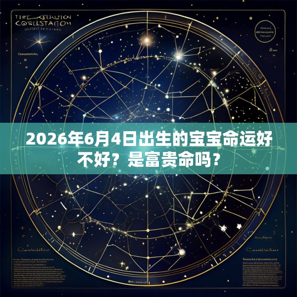 2026年6月4日出生的宝宝命运好不好？是富贵命吗？