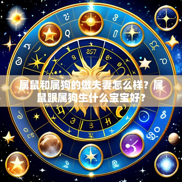 属鼠和属狗的做夫妻怎么样？属鼠跟属狗生什么宝宝好？