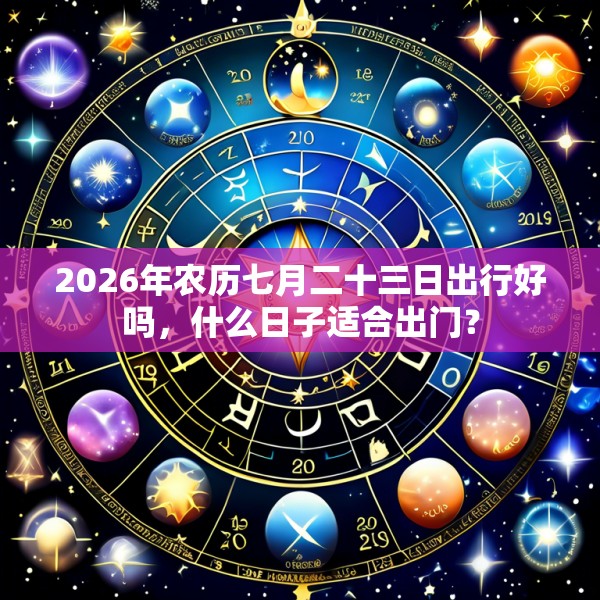2026年农历七月二十三日出行好吗,什么日子适合出门?