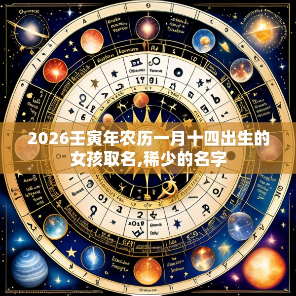 2026壬寅年农历一月十四出生的女孩取名,稀少的名字