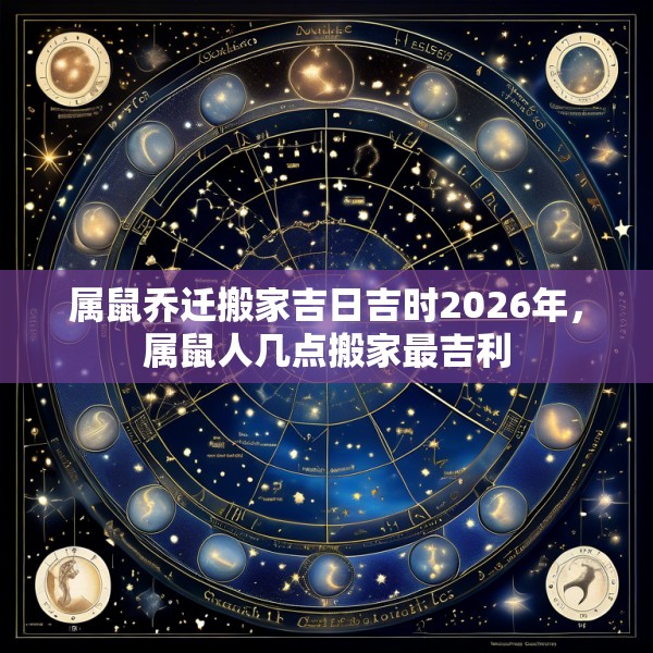 属鼠乔迁搬家吉日吉时2026年，属鼠人几点搬家最吉利