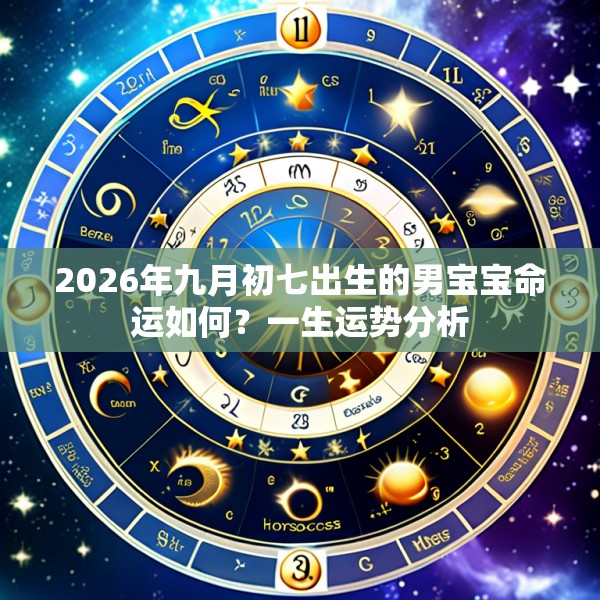 2026年九月初七出生的男宝宝命运如何？一生运势分析
