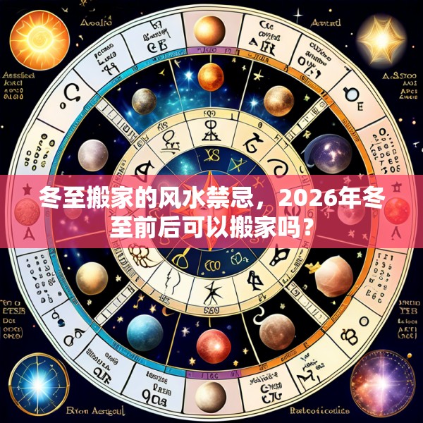 冬至搬家的风水禁忌，2026年冬至前后可以搬家吗？