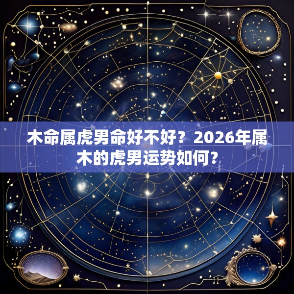 木命属虎男命好不好?2026年属木的虎男运势如何?