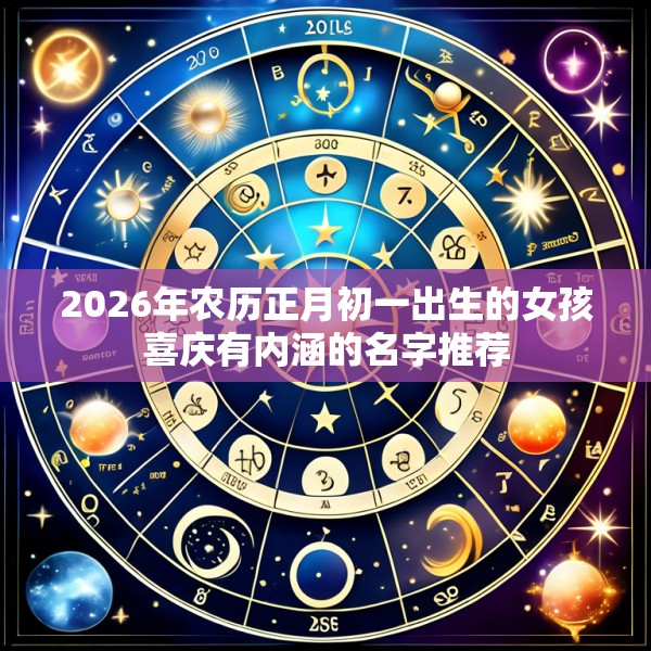2026年农历正月初一出生的女孩喜庆有内涵的名字推荐