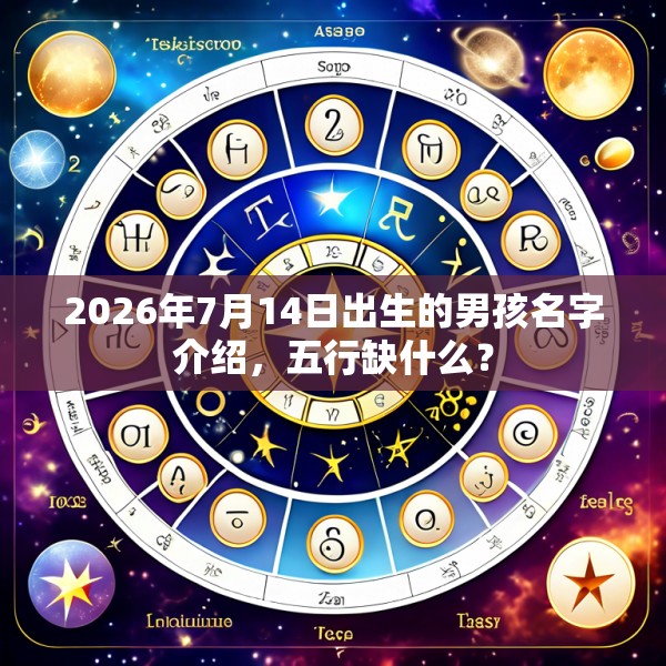 2026年7月14日出生的男孩名字介绍，五行缺什么？