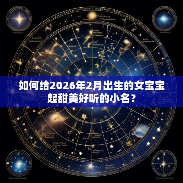 如何给2026年2月出生的女宝宝起甜美好听的小名？