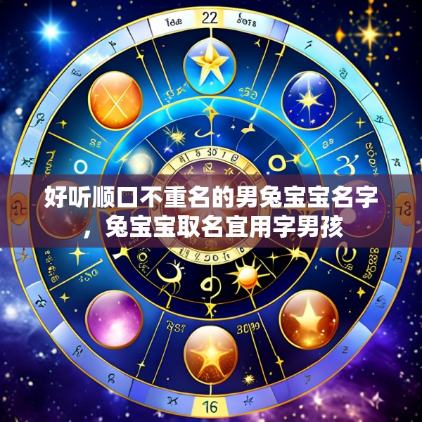 好听顺口不重名的男兔宝宝名字,兔宝宝取名宜用字男孩