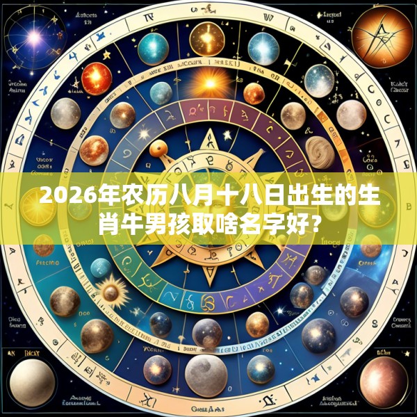 2026年农历八月十八日出生的生肖牛男孩取啥名字好？