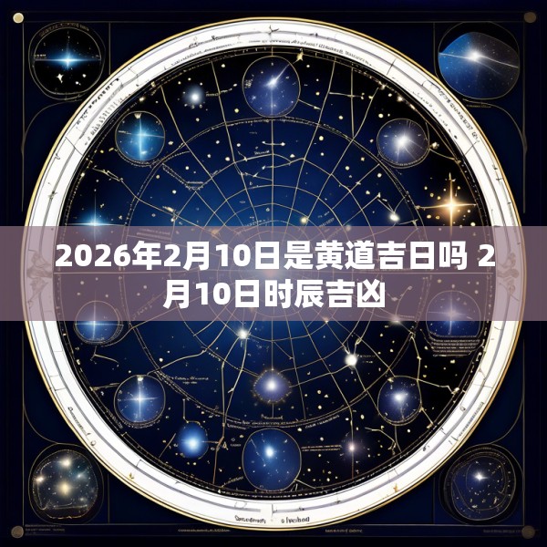2026年2月10日是黄道吉日吗 2月10日时辰吉凶