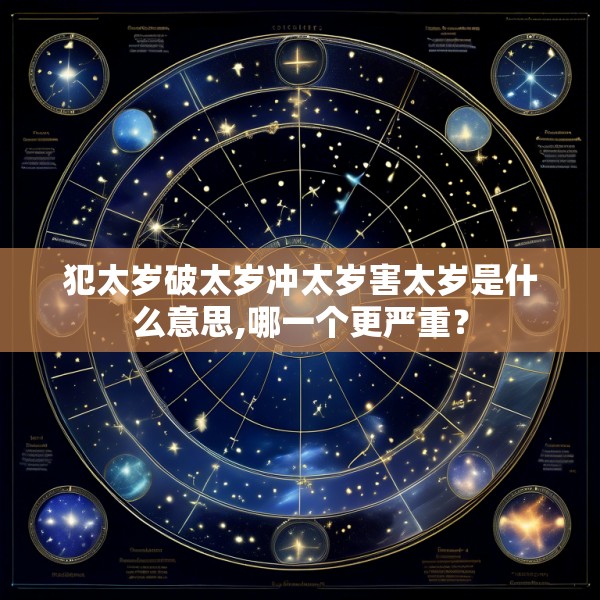 犯太岁破太岁冲太岁害太岁是什么意思,哪一个更严重?