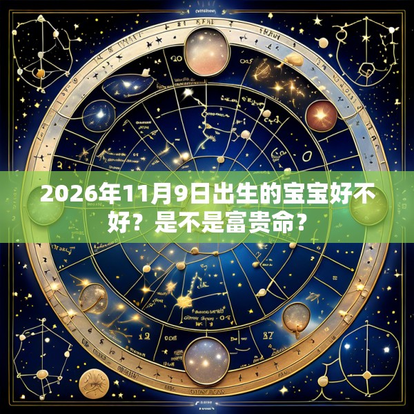 2026年11月9日出生的宝宝好不好?是不是富贵命?