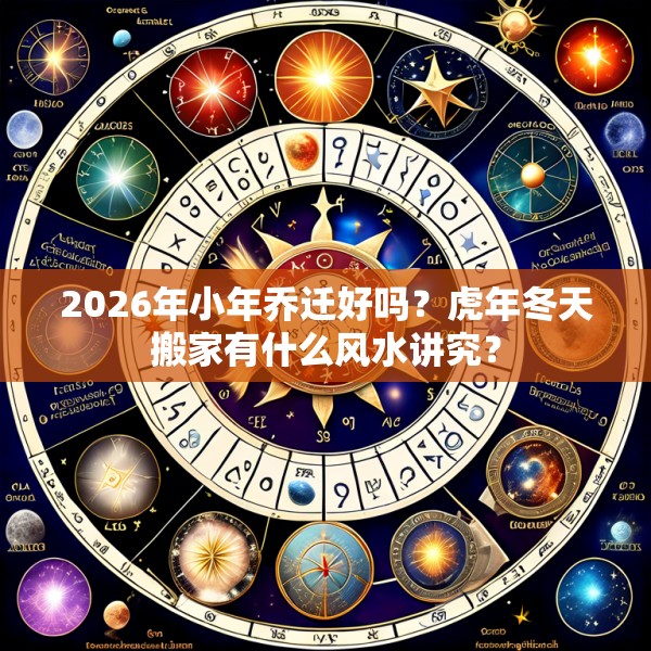 2026年小年乔迁好吗？虎年冬天搬家有什么风水讲究？