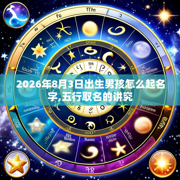 2026年8月3日出生男孩怎么起名字,五行取名的讲究