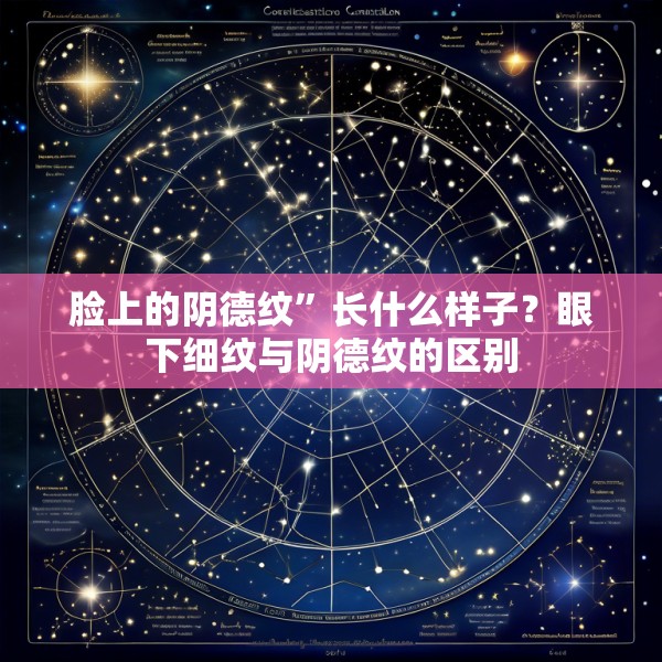 脸上的阴德纹”长什么样子?眼下细纹与阴德纹的区别