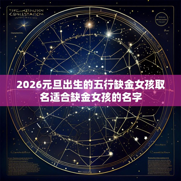 2026元旦出生的五行缺金女孩取名适合缺金女孩的名字