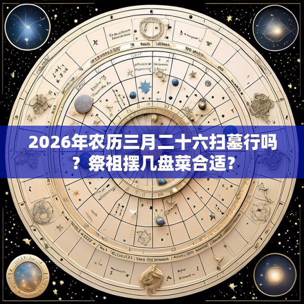 2026年农历三月二十六扫墓行吗?祭祖摆几盘菜合适?