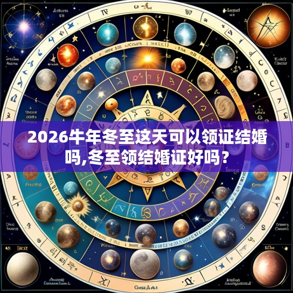 2026牛年冬至这天可以领证结婚吗,冬至领结婚证好吗？