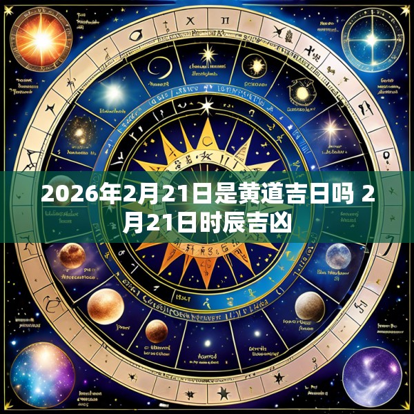 2026年2月21日是黄道吉日吗 2月21日时辰吉凶