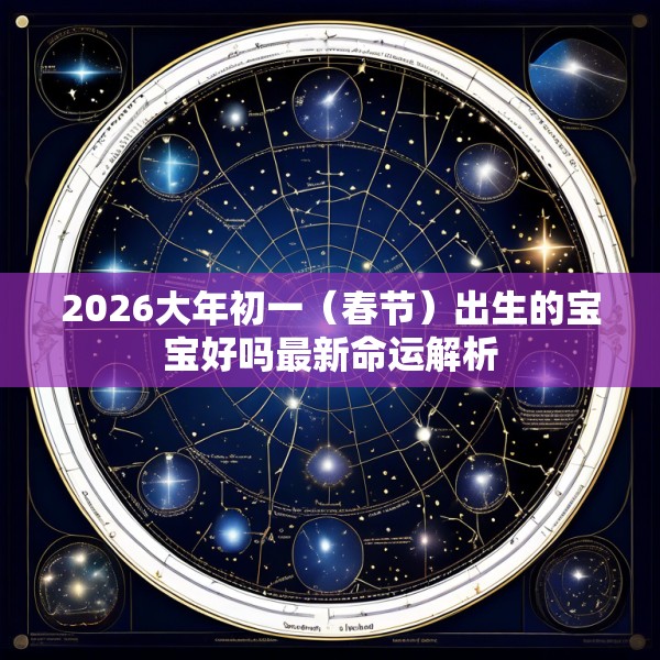 2026大年初一(春节)出生的宝宝好吗最新命运解析