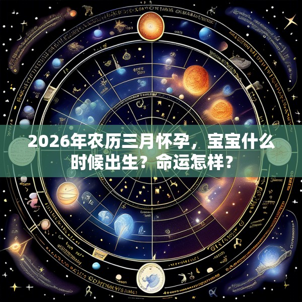 2026年农历三月怀孕，宝宝什么时候出生？命运怎样？