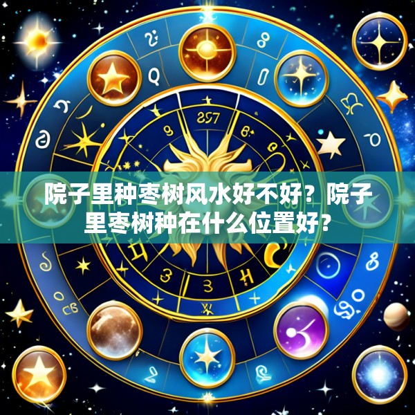 院子里种枣树风水好不好？院子里枣树种在什么位置好？